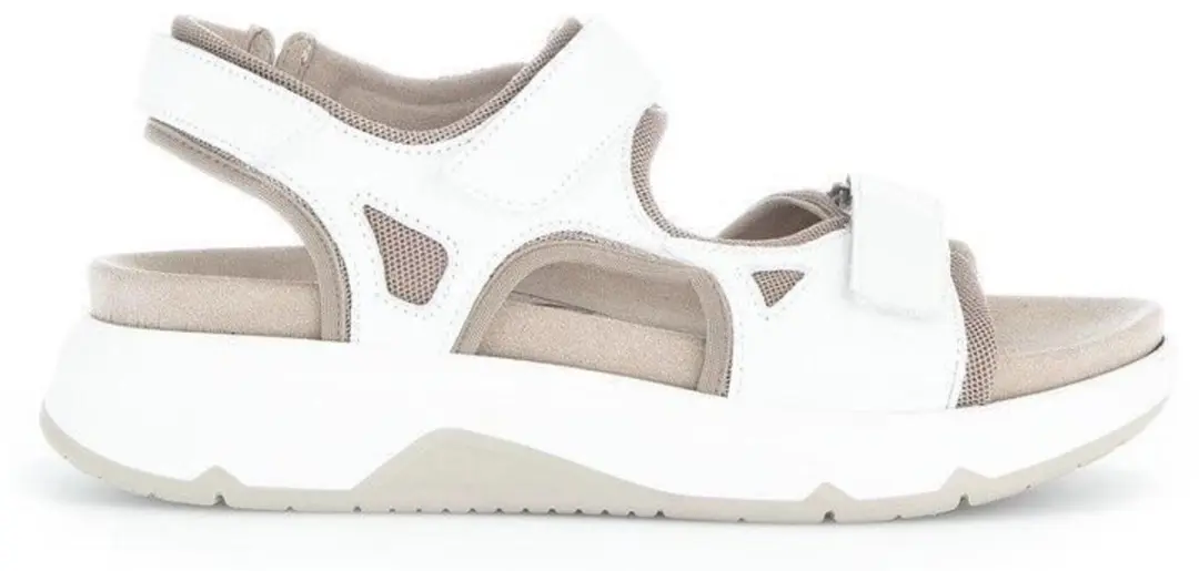 Gabor Damen Sandale bequem in weiss
