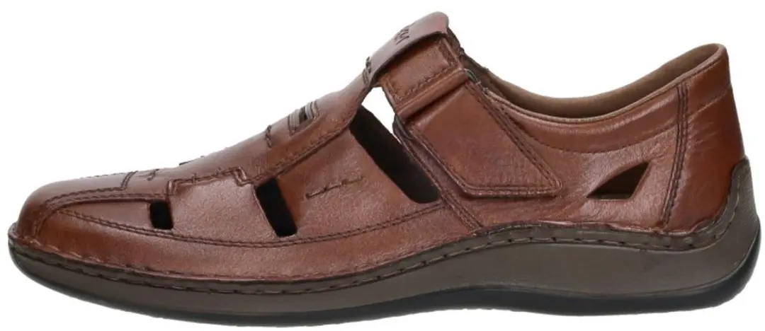 Rieker Heren Sandalen 05284-24 - Maat 46 - Cognac/Caramel
