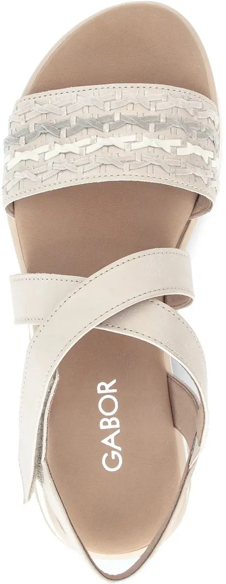 Gabor 848 Sandalen Dames - Beige Maat 40,5