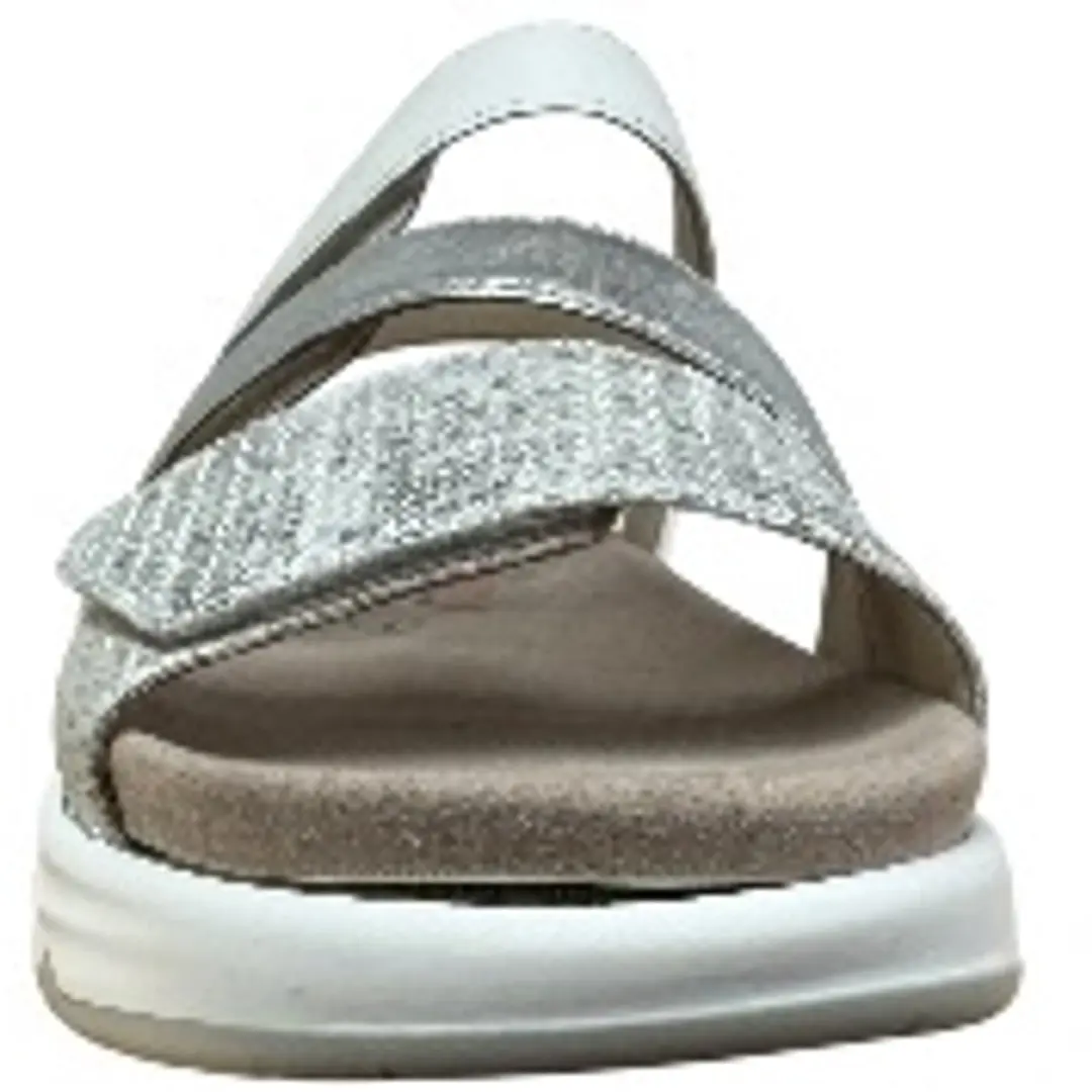 Gabor Rolling Soft Dames Sandalen 86.882.51 - Zilver - Maat 37.5