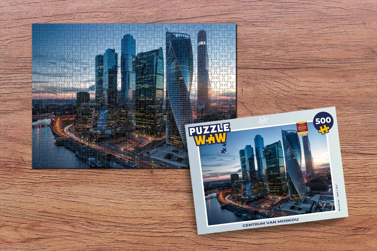 PuzzleWow Moskou Legpuzzel 500 Stuks - Multicolor