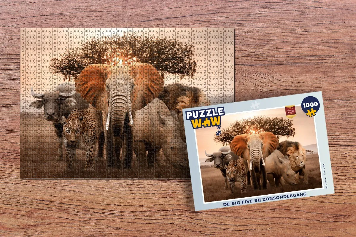 PuzzleWow Dieren Puzzel 1000 Stuks - Multicolor