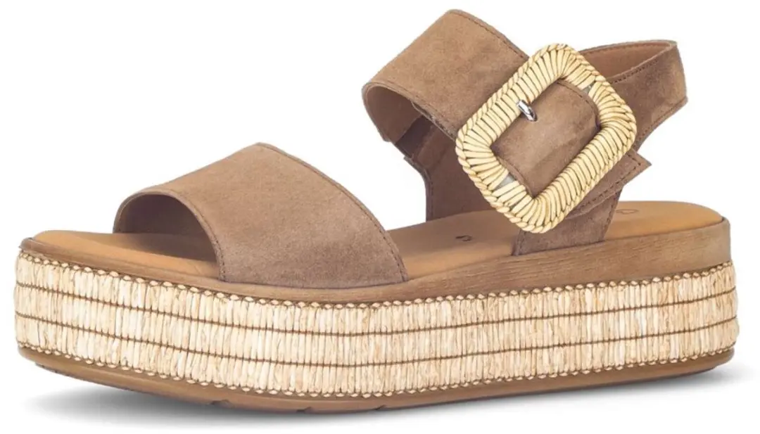 Gabor 562 Sandalen - Dames - Taupe - Maat 42