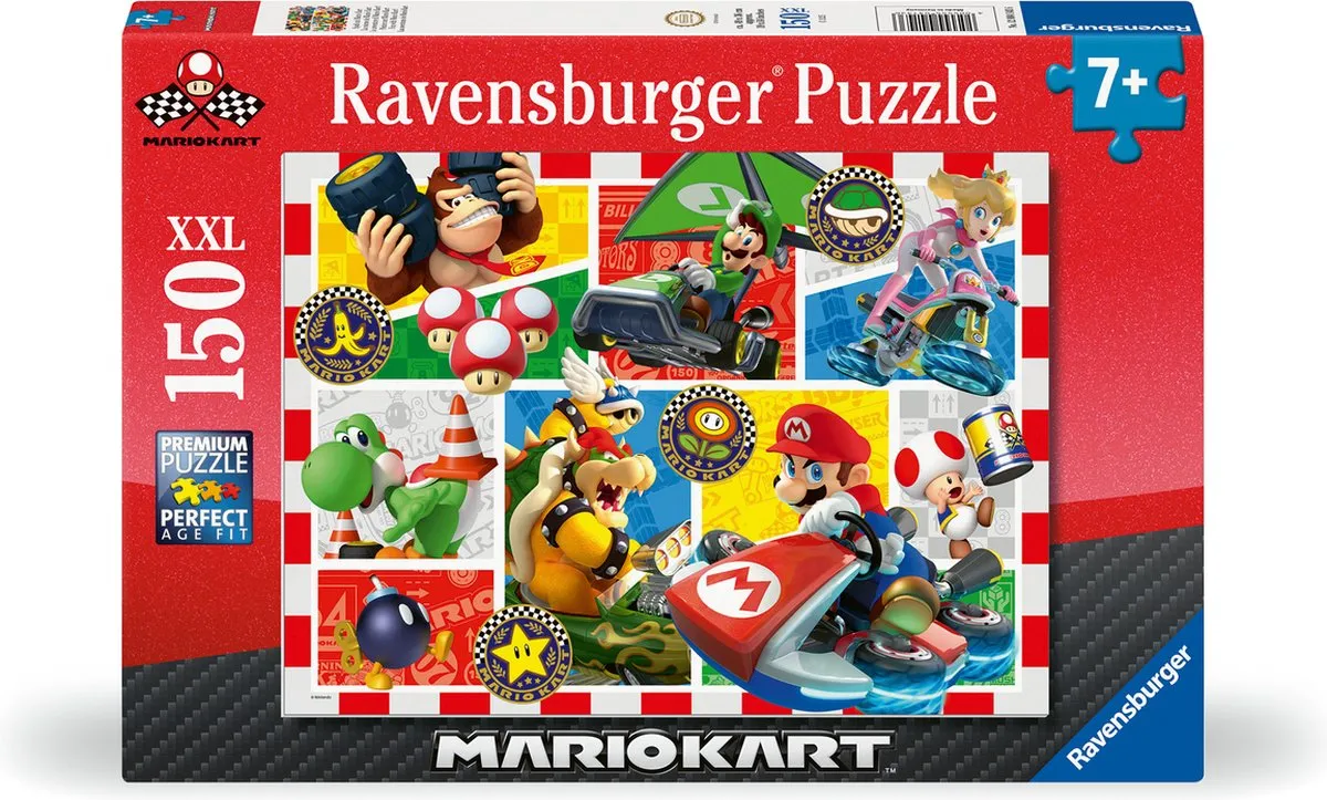 Ravensburger Mario Kart Legpuzzel 150 XXL-Stukjes - Meerkleurig - afbeelding 6 van 6