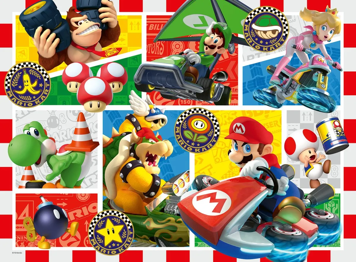 Ravensburger Mario Kart Legpuzzel 150 XXL-Stukjes - Meerkleurig