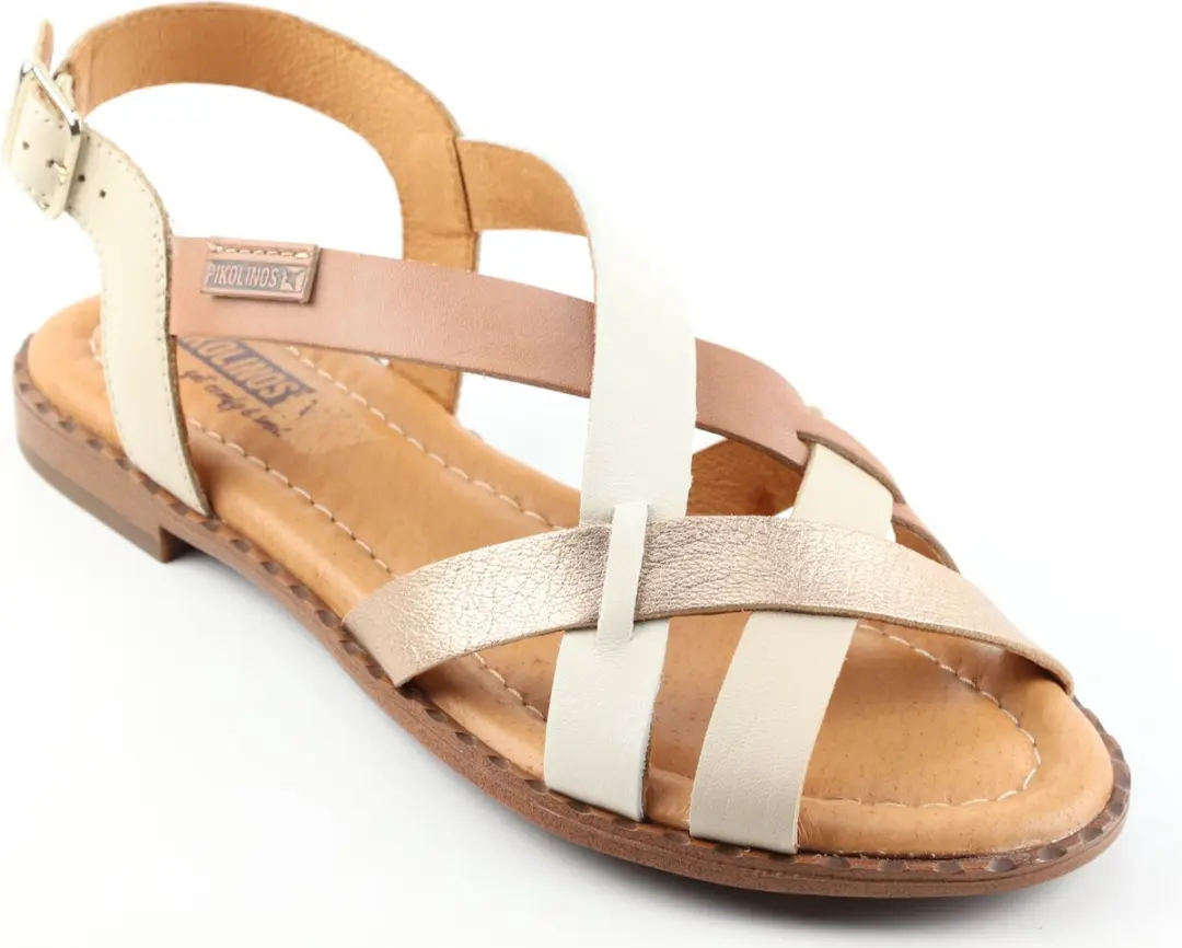 Pikolinos W0X-0556C3 Platte Sandalen - Bruin - Maat 39