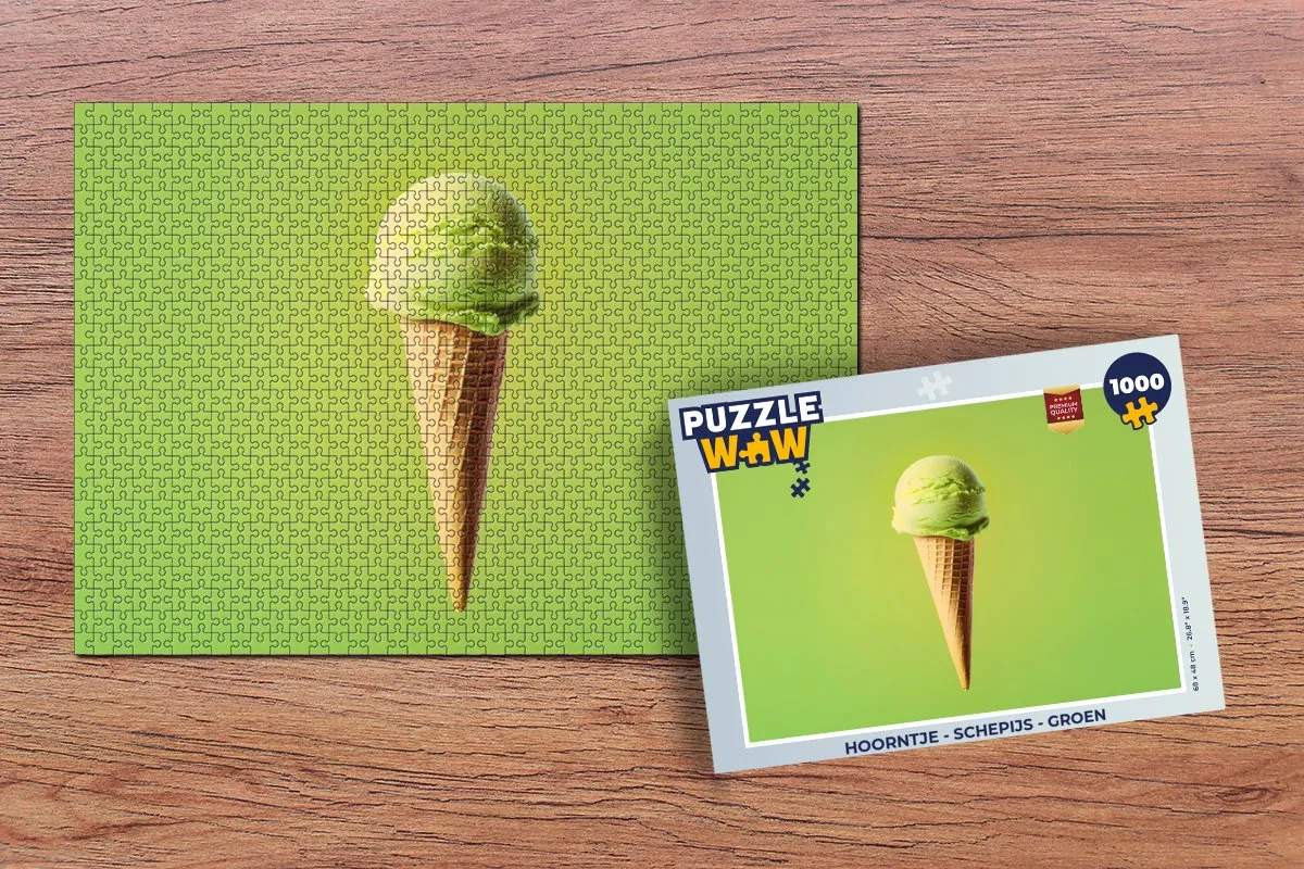 PuzzleWow Hoorntje Schepijs Groen Legpuzzel 1000 Stuks