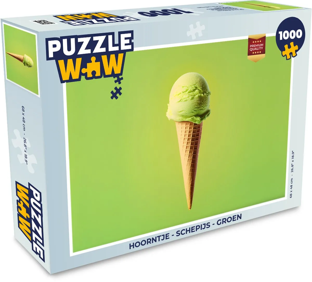 PuzzleWow Hoorntje Schepijs Groen Legpuzzel 1000 Stuks