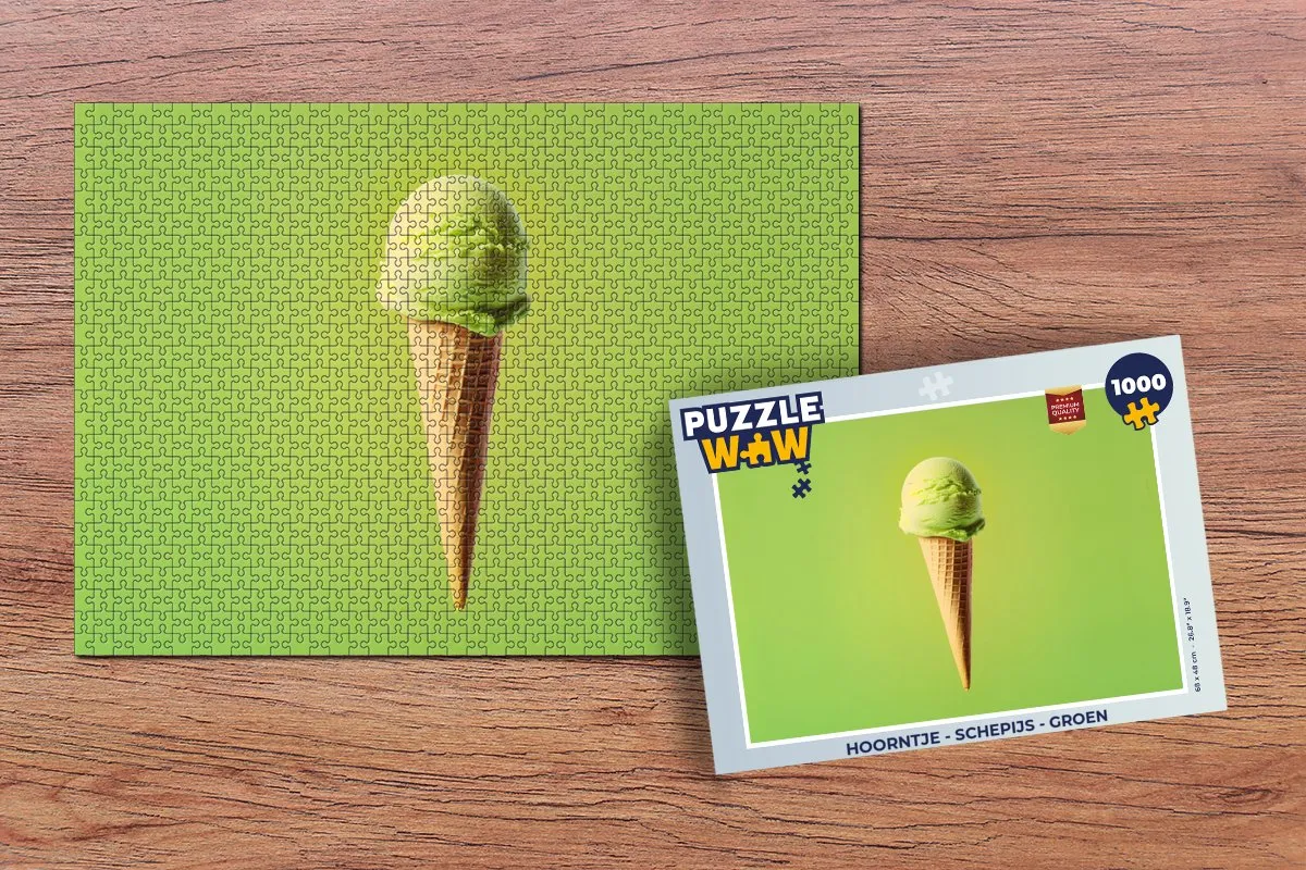 PuzzleWow Hoorntje Schepijs Groen Legpuzzel 1000 Stuks