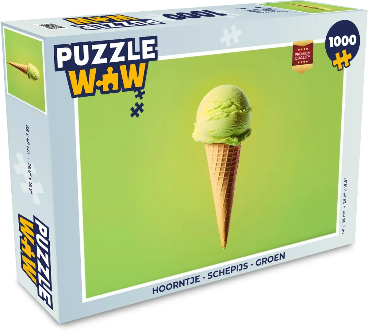 PuzzleWow Hoorntje Schepijs Groen Legpuzzel 1000 Stuks