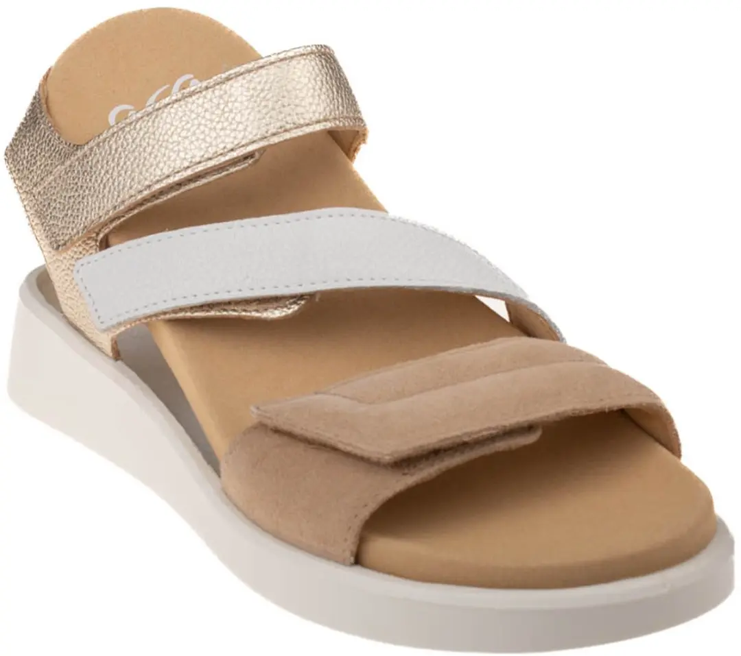 Ara - 1221407 MADEIRA-S - Sandalen met hakDames Sandalen - Kleur: Wit/beige - Maat: 39 - afbeelding 2 van 6