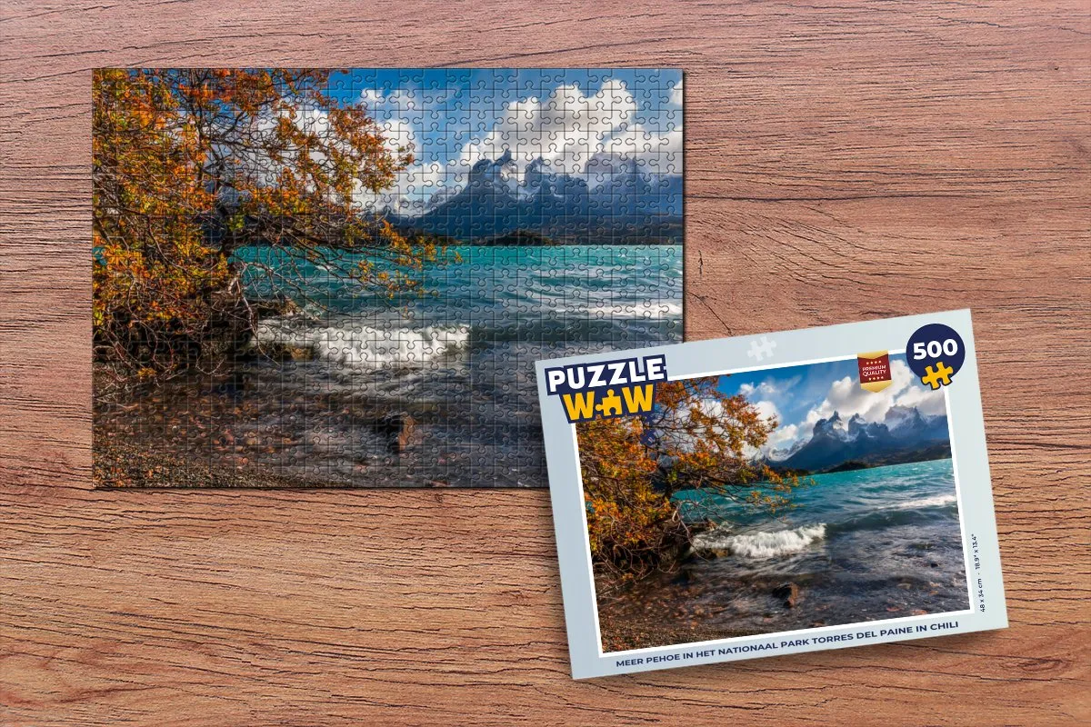PuzzleWow Torres del Paine Legpuzzel 500 Stuks - Multicolor