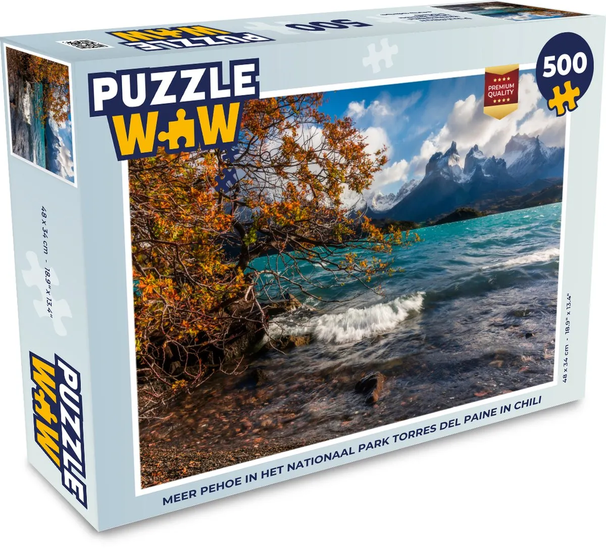 PuzzleWow Torres del Paine Legpuzzel 500 Stuks