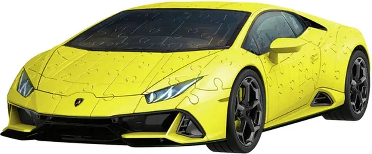 Ravensburger Lamborghini Huracán EVO Geel 3D Puzzel 108 Stuks - afbeelding 6 van 6