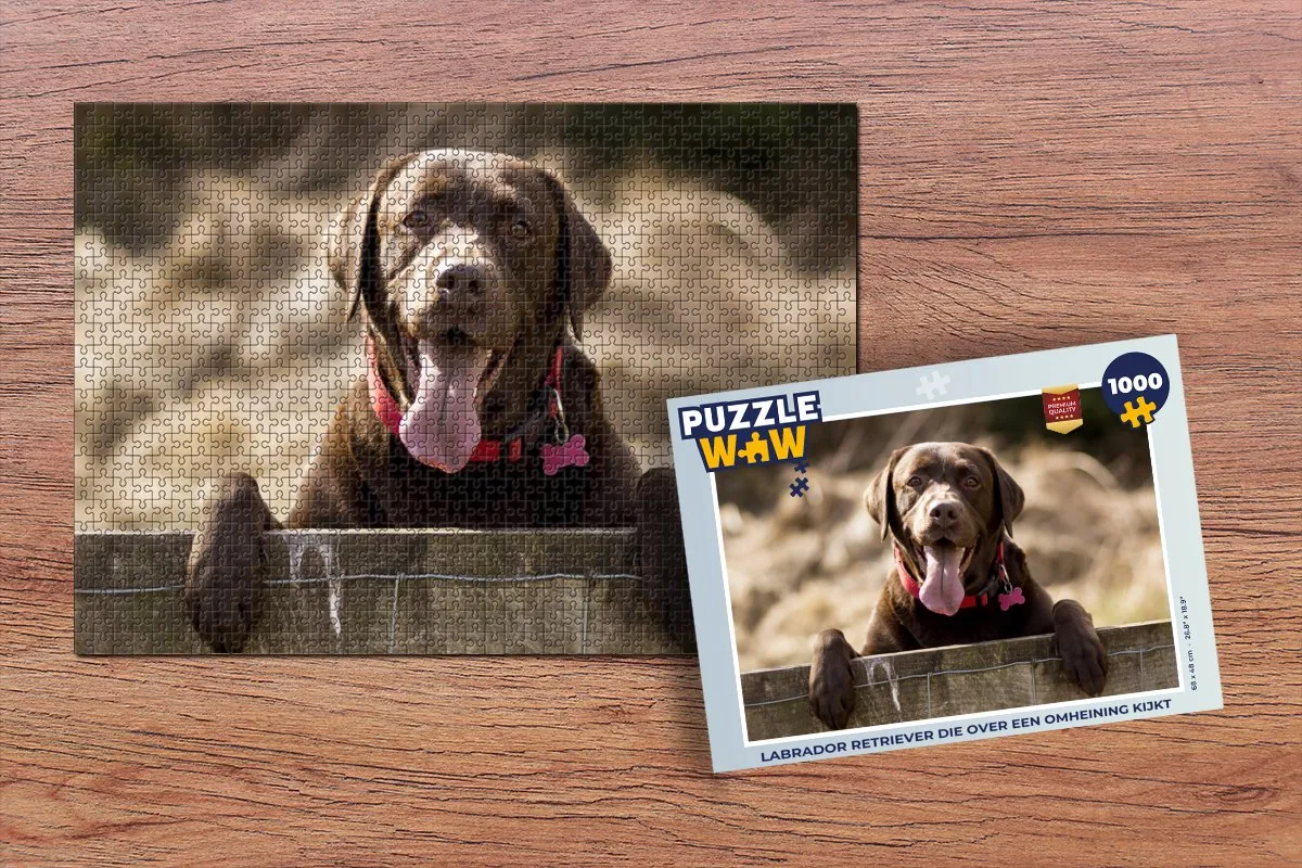 PuzzleWow Labrador Retriever Legpuzzel 1000 Stuks