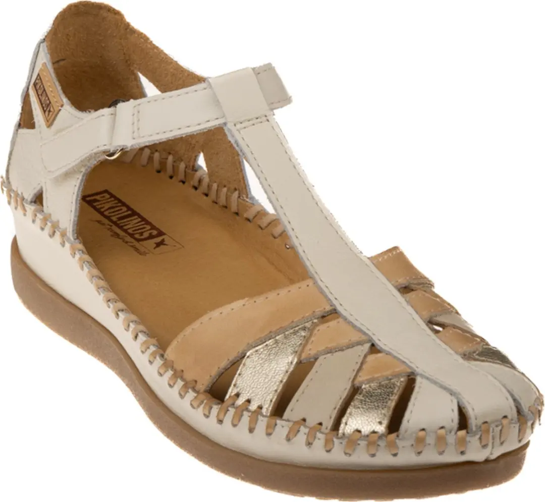 Pikolinos Cadaques Leren Sandalen 40 - Wit