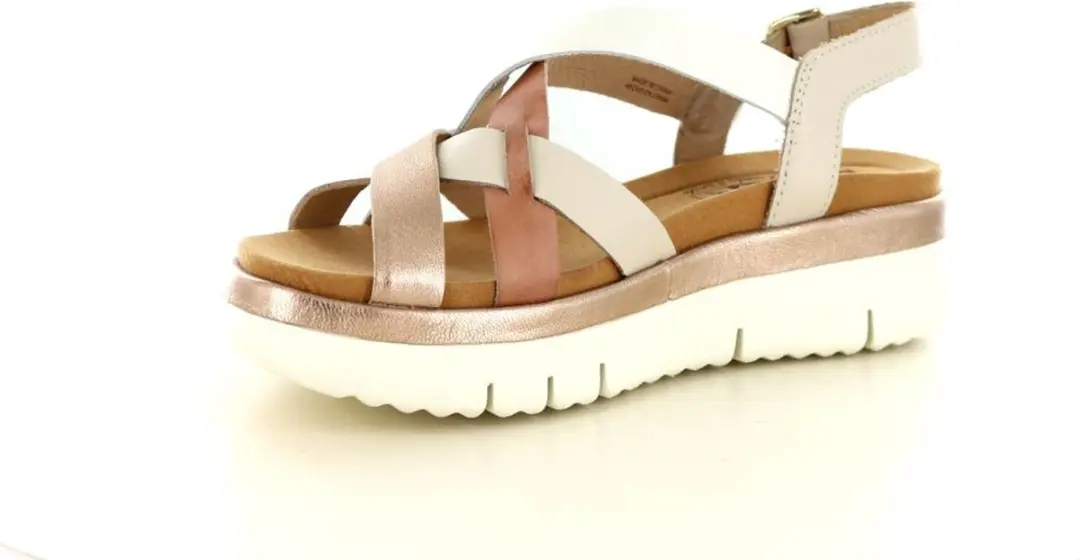 Pikolinos W4N-0650C1 Platte Sandalen - 37 - Wit/Beige