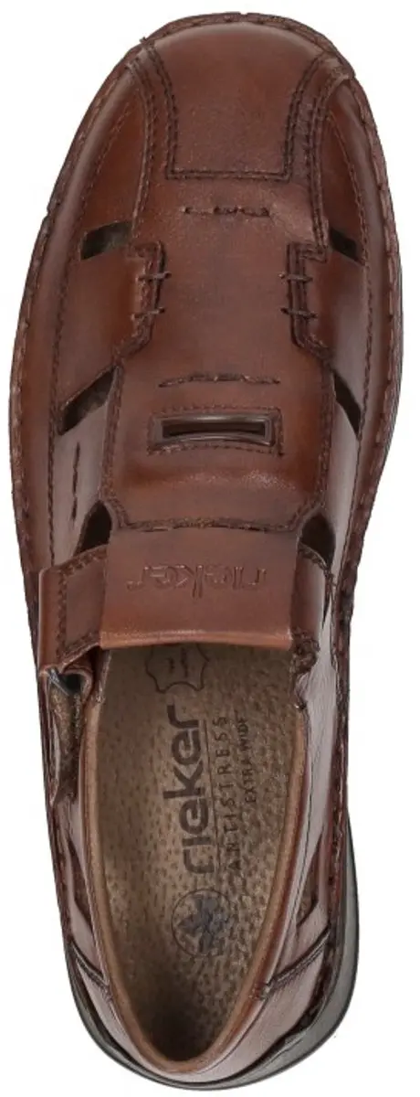 Rieker Heren Sandalen 05284-24 - Maat 45 - Cognac/Caramel