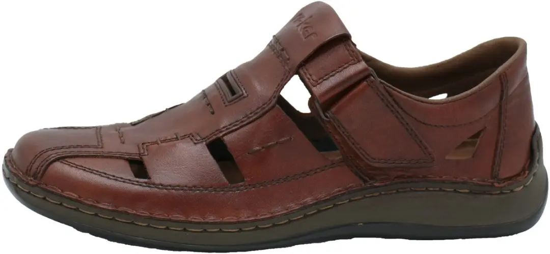 Rieker Heren Sandalen 05284-24 - Maat 45 - Cognac/Caramel