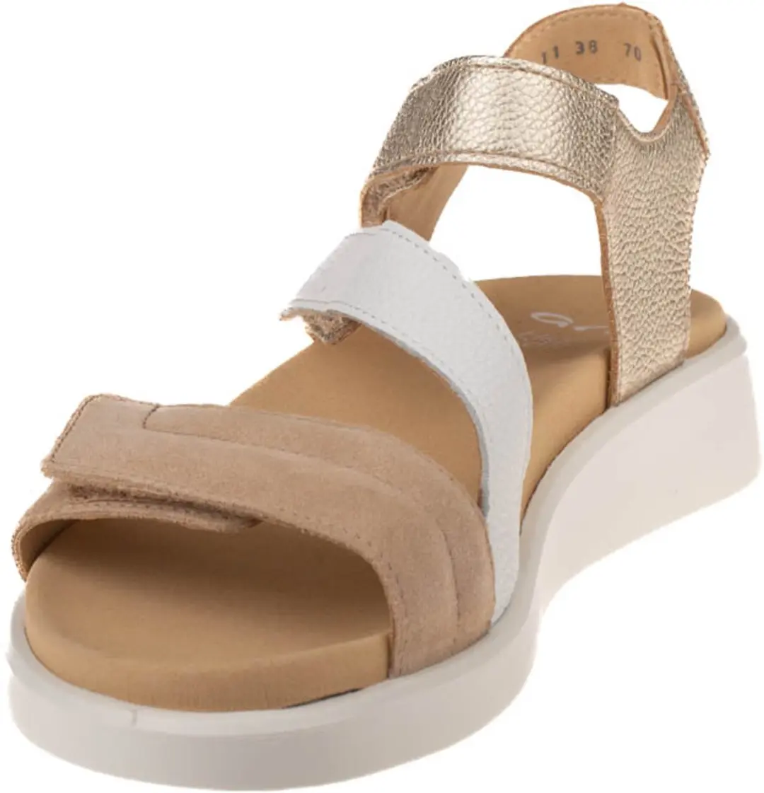 Ara Madeira-S Sandalen Dames - 36 - Wit/beige