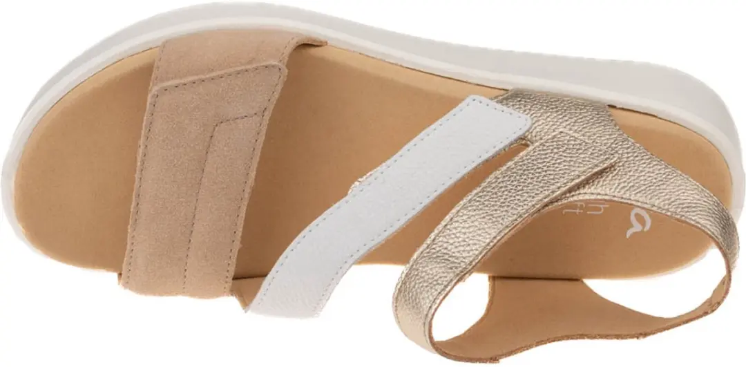 Ara Madeira-S Sandalen Dames - 36 - Wit/beige