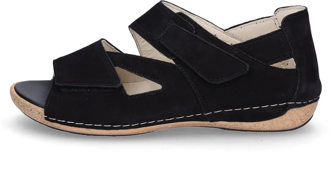 Waldläufer Heliett Dames Sandalen - Zwart - Maat 40