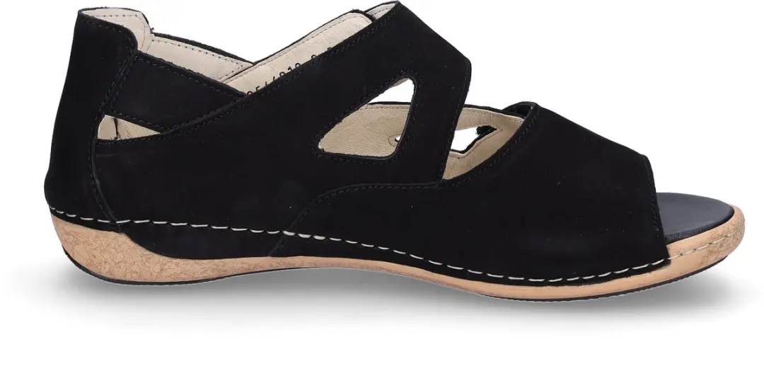 Waldläufer Heliett Dames Sandalen - Zwart - Maat 40