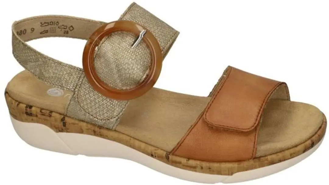Remonte Dames Sandalen 37 - Cognac/Caramel
