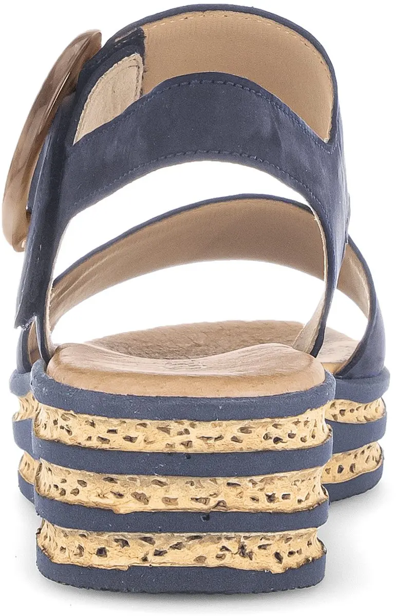 Gabor Damen Plateau Sandaal 39 - Donkerblauw