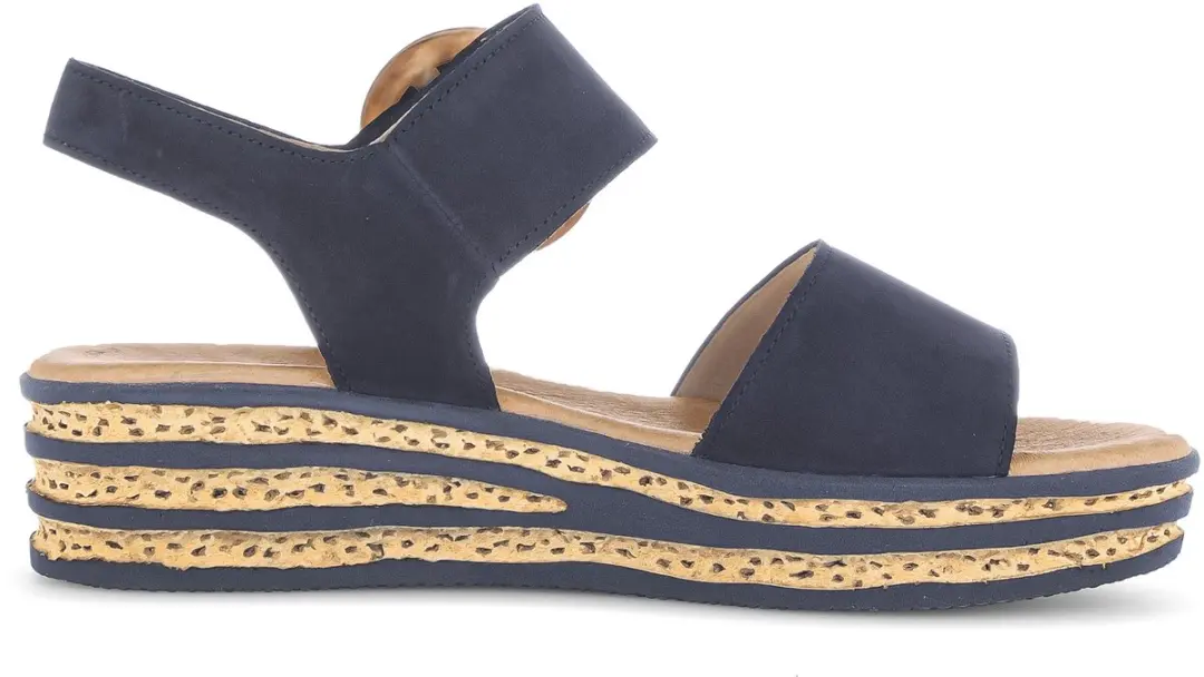 Gabor Damen Plateau Sandaal 39 - Donkerblauw