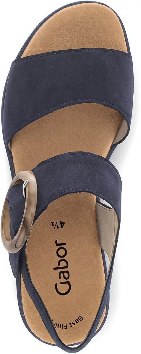 Gabor Damen Plateau Sandaal 39 - Donkerblauw