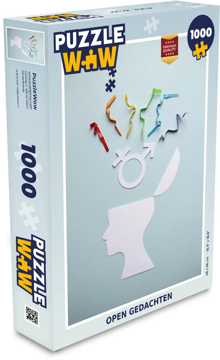 PuzzleWow Legpuzzel 1000 Stuks Multicolor