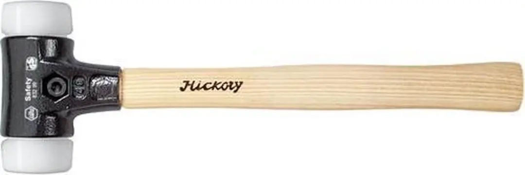 Wiha Kunststof hamer Safety middelzacht/zeer hard met hickorysteel, rond-slagkop