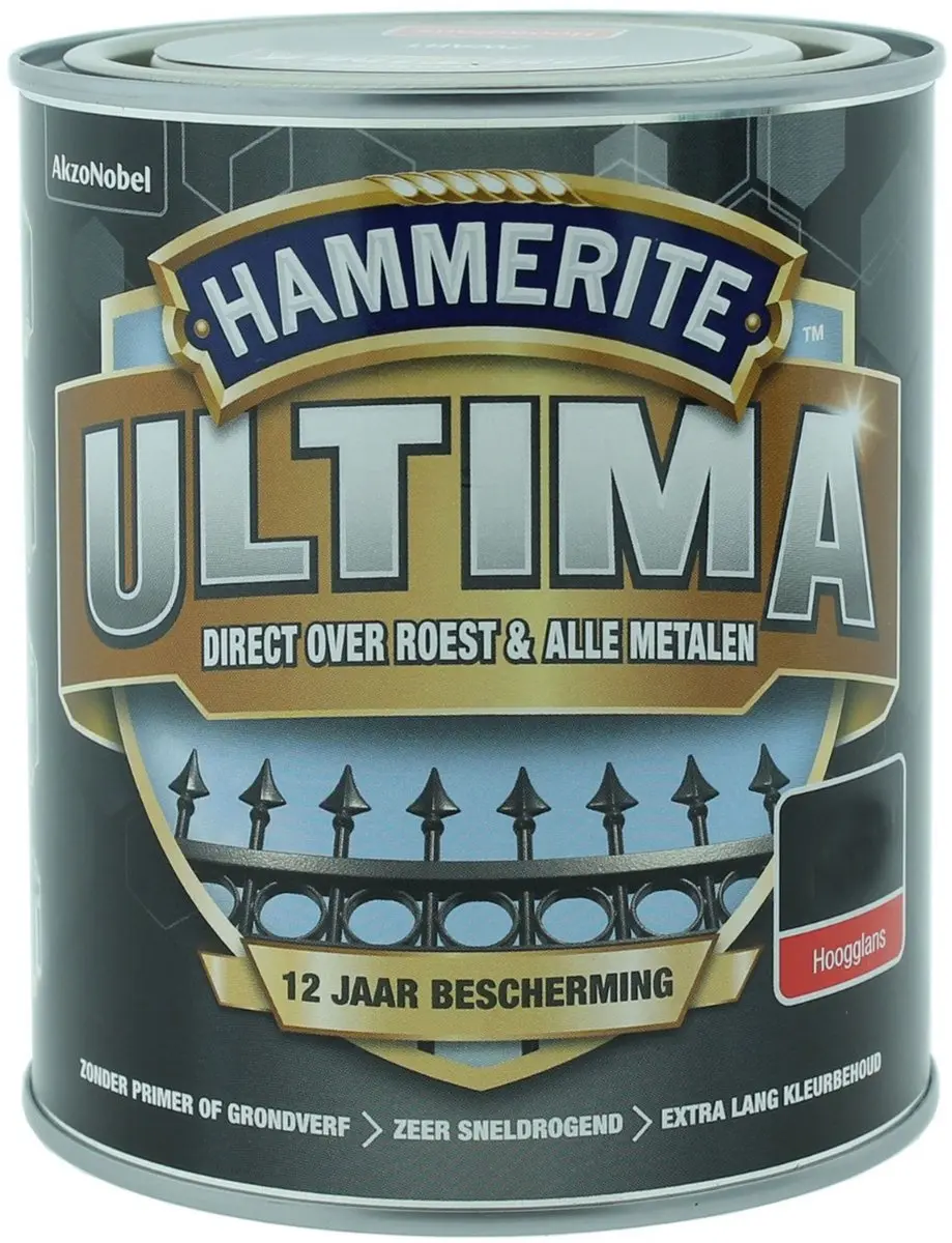 Hammerite Ultima Hoogglans Antraciet 750ml