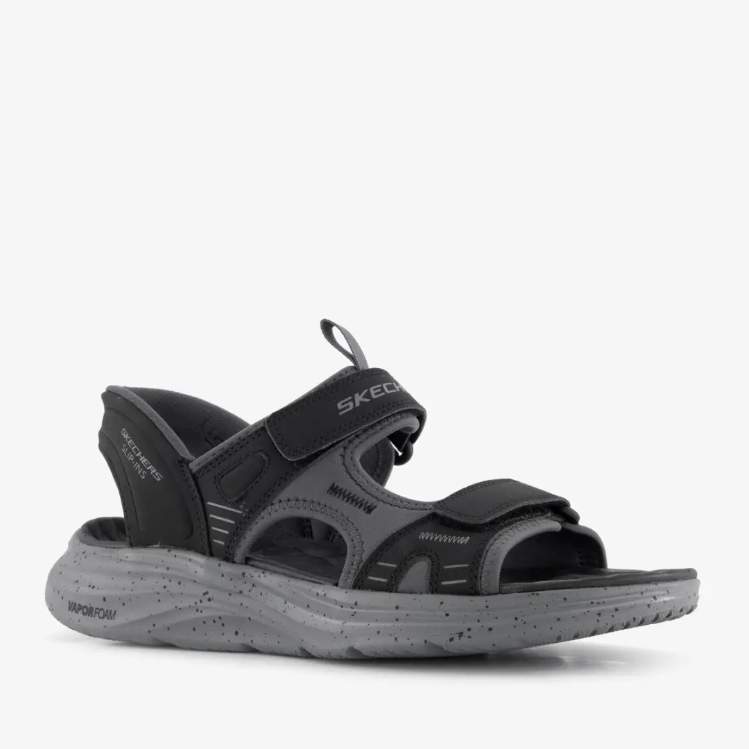 Skechers Slip-ins: Vapor Foam heren sandalen zwart grijs