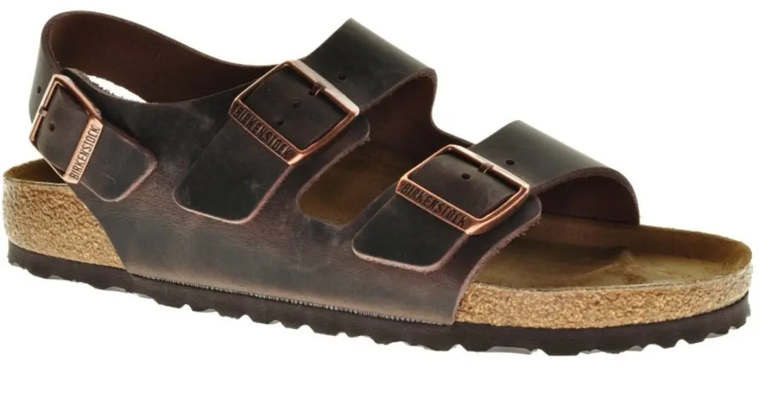 Birkenstock Milano Heren Sandalen - 43 - Bruin