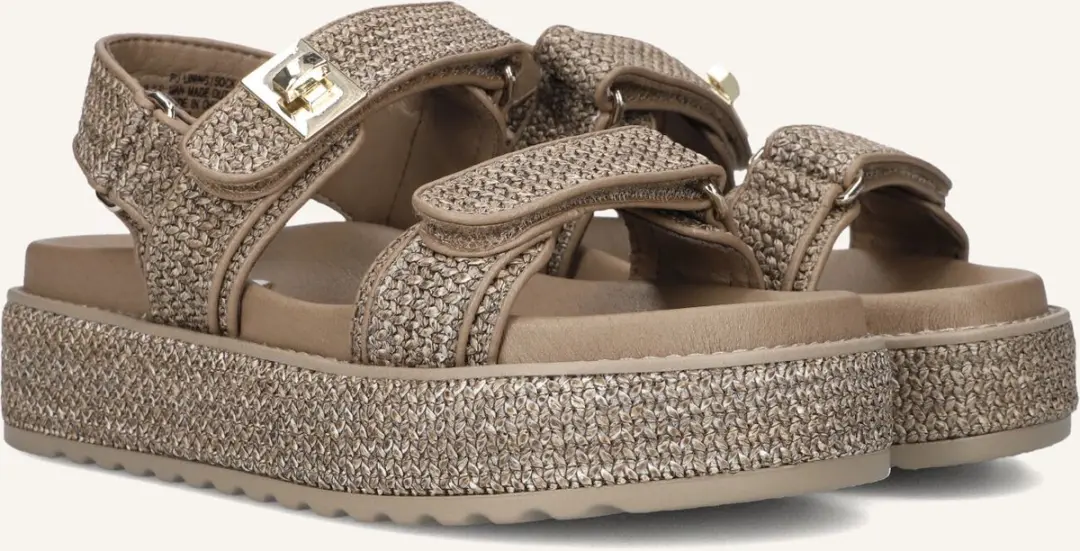 Steve Madden Bigmona Sandalen - Dames 41 - Beige - afbeelding 3 van 6