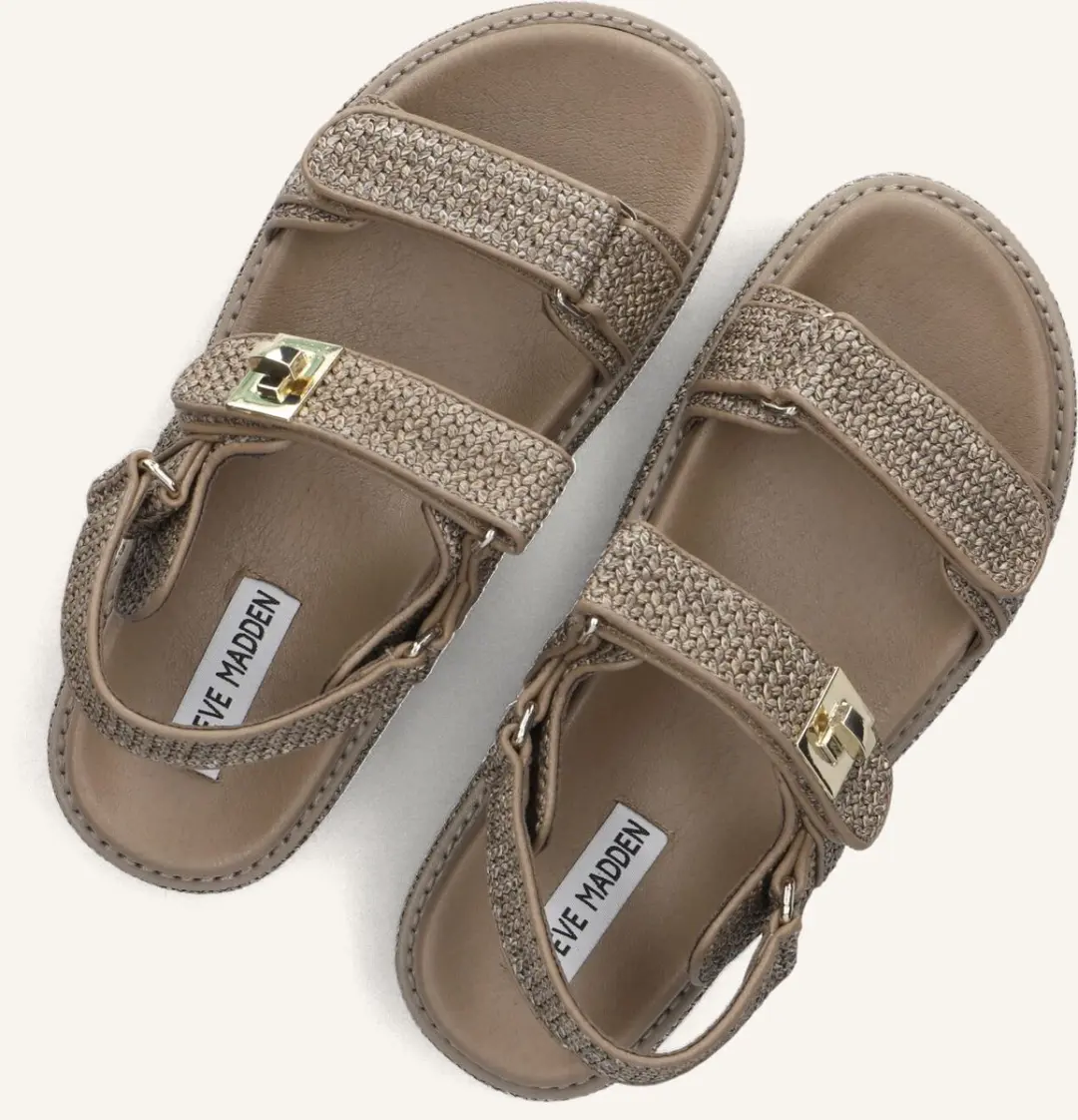 Steve Madden Bigmona Sandalen - Dames 41 - Beige - afbeelding 2 van 6