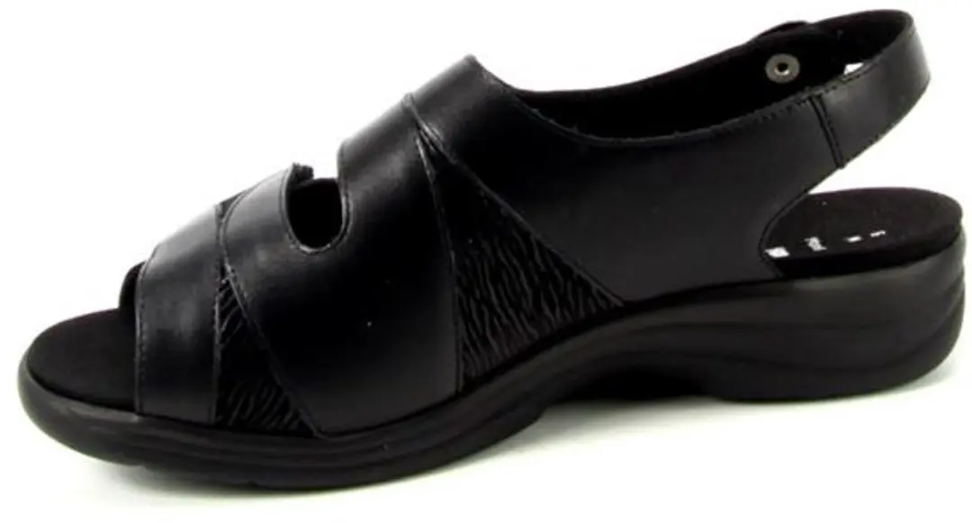 Solidus Dames Sandalen 74019.01236 - Zwart/Combi