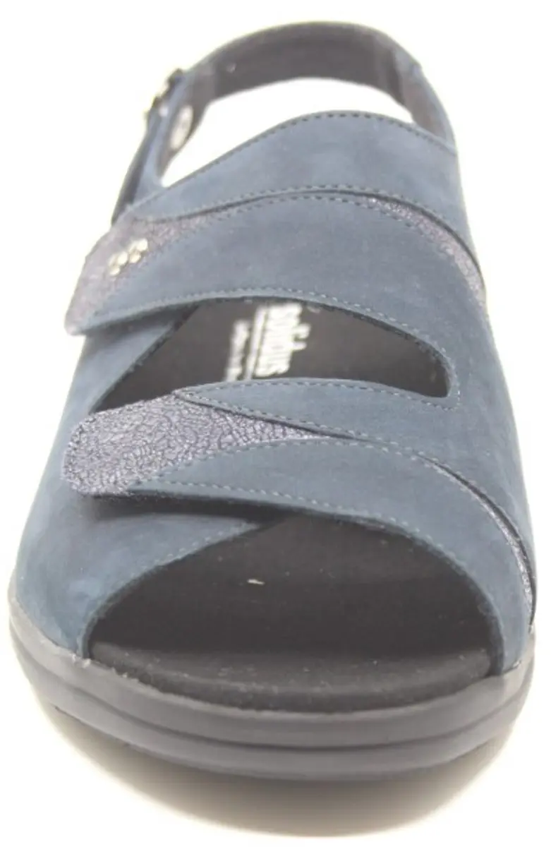 Solidus Lia Dames Sandalen 73104-80689 - Donkerblauw - Maat 4