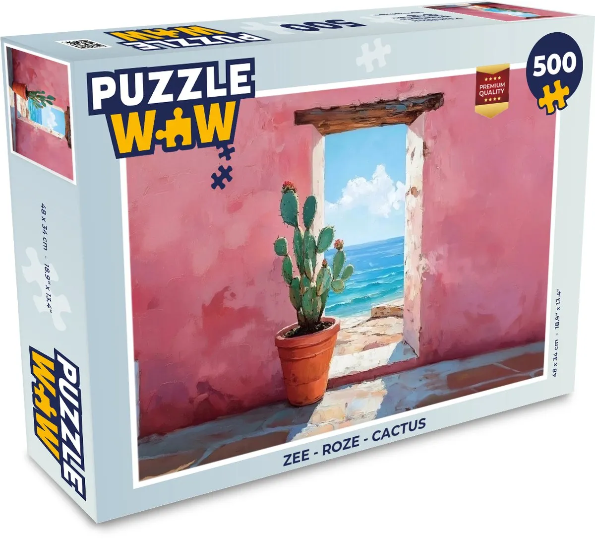 PuzzleWow Zee Cactus Legpuzzel 500 Stuks
