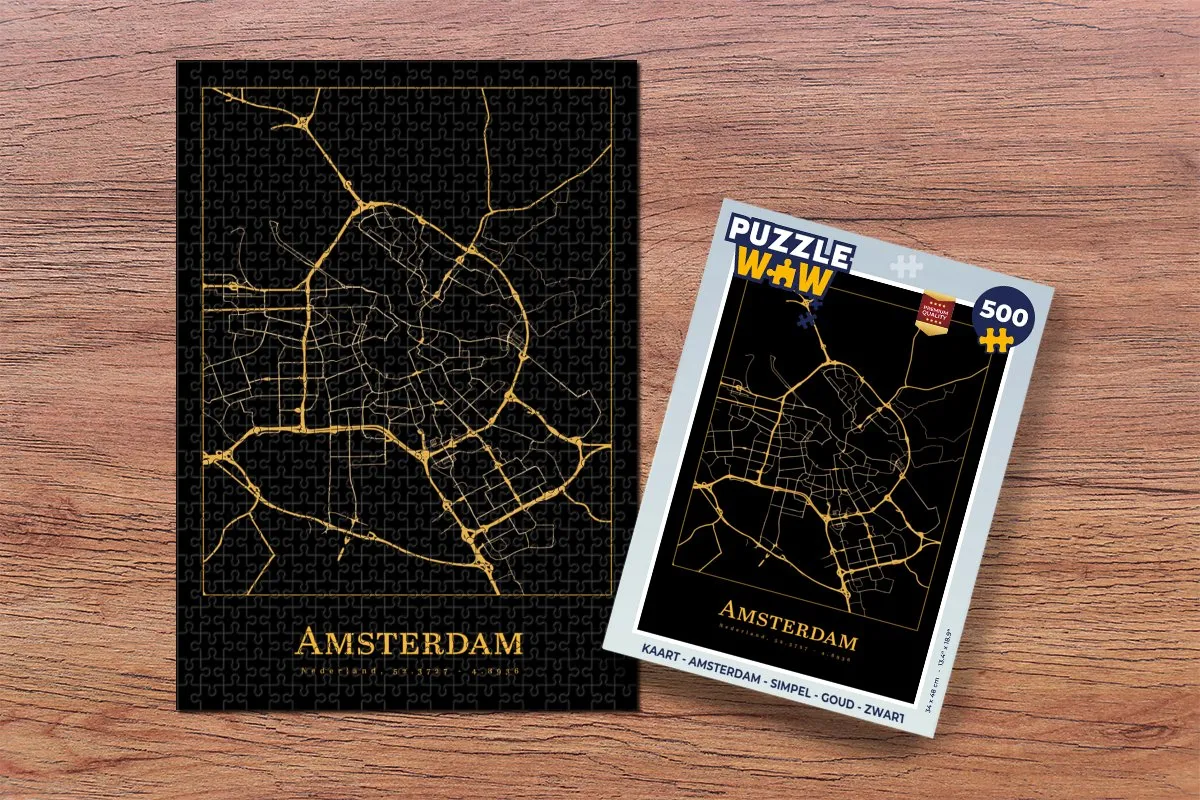 PuzzleWow Amsterdam Legpuzzel 500 Stuks