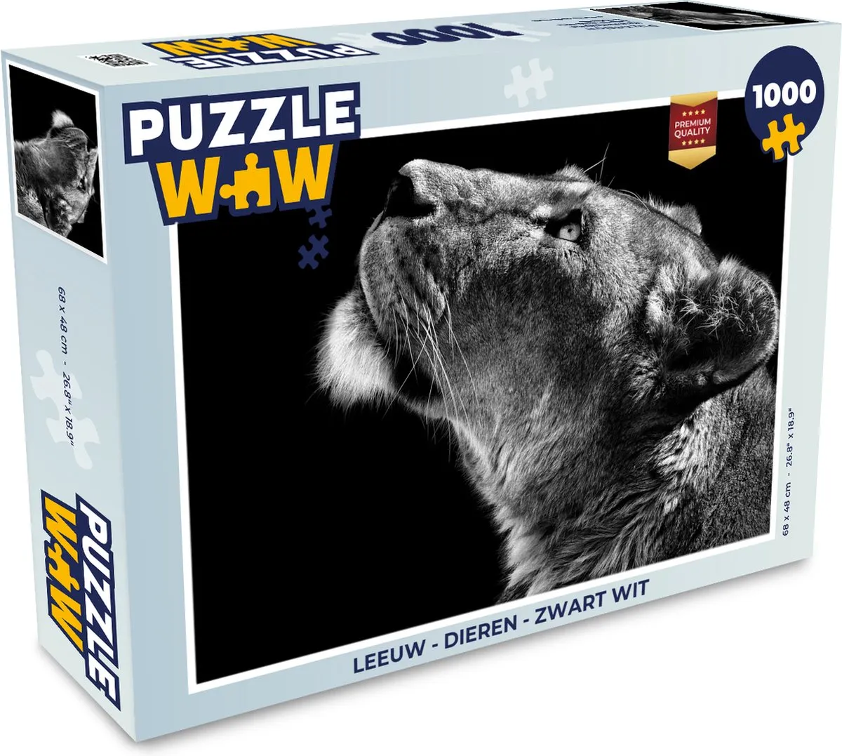 PuzzleWow Leeuw Dieren Legpuzzel 1000 Stuks