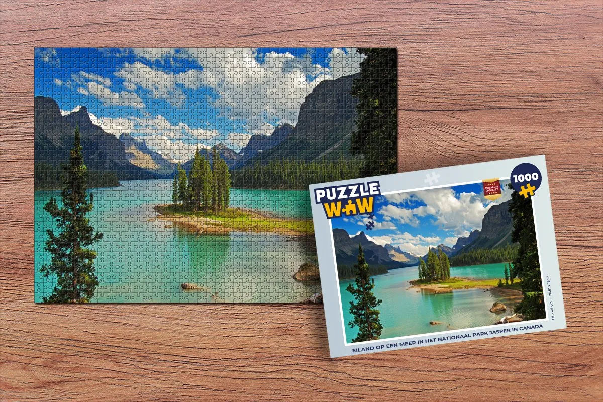 PuzzleWow Legpuzzel Jasper Nationaal Park 1000 Stuks - Multicolor