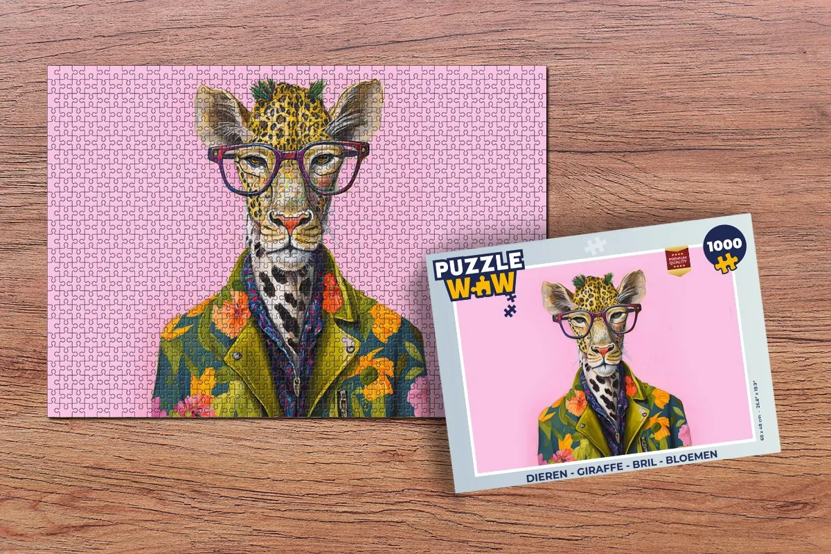 PuzzleWow Dieren Legpuzzel 1000 Stuks - Multicolor
