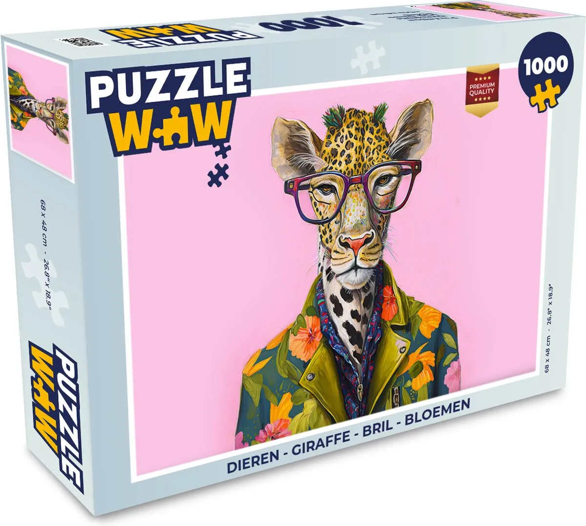 PuzzleWow Dieren Legpuzzel 1000 Stuks - Multicolor