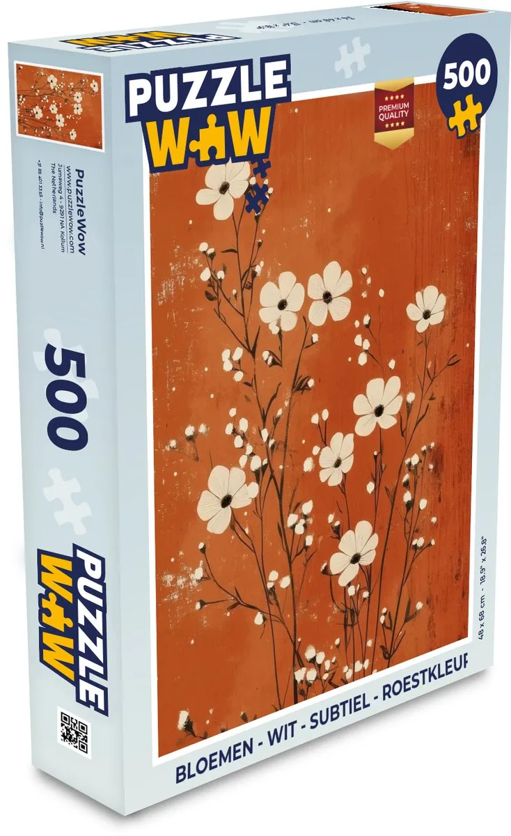 PuzzleWow Bloemen Legpuzzel 500 Stuks