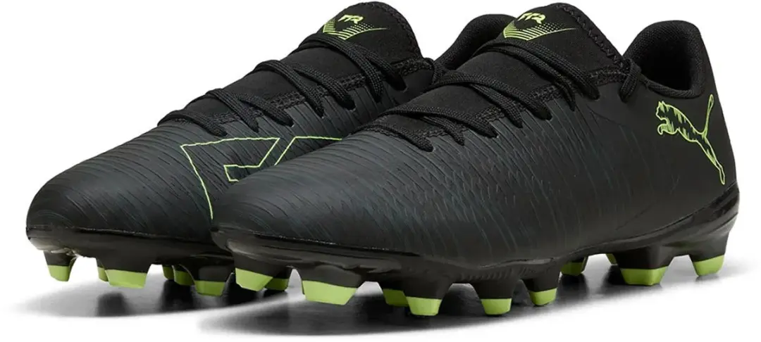 Puma Future 8 Play FG/AG Voetbalschoenen - Zwart/Geel - afbeelding 2 van 6