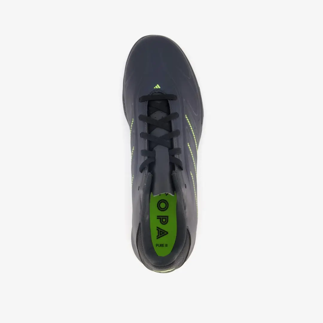 Adidas Copa Pure 3 Club Zaalvoetbalschoenen - Zwart/Geel - afbeelding 3 van 6