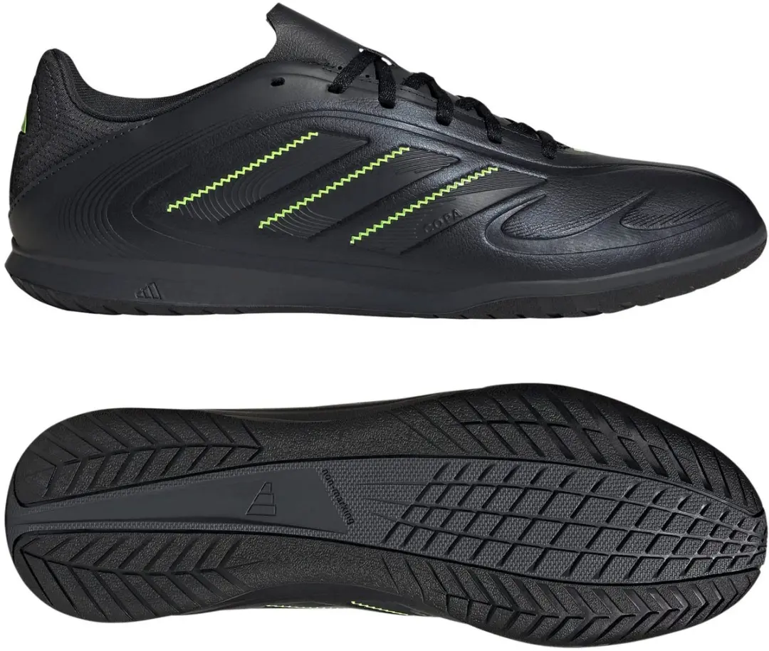Adidas Copa Pure 3 Club Zaalvoetbalschoenen - Zwart/Geel - afbeelding 4 van 6